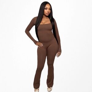 Elegant Brown Jumpsuit